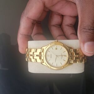 Seiko Gold Watch with Cream Dial
